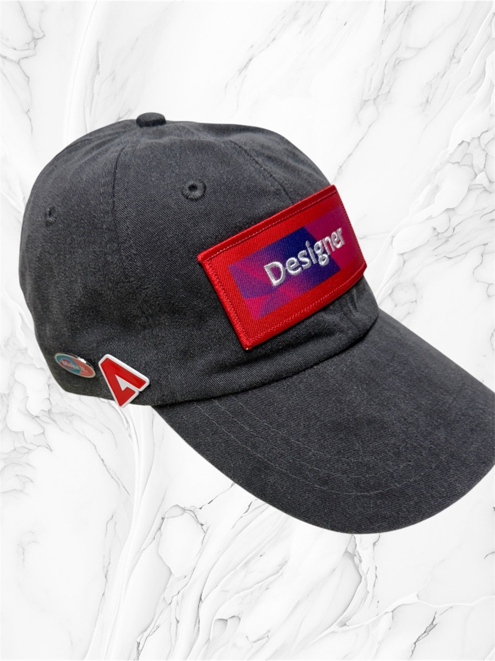 Adobe Designer Patch Gray Baseball Cap hat adjustable unisex